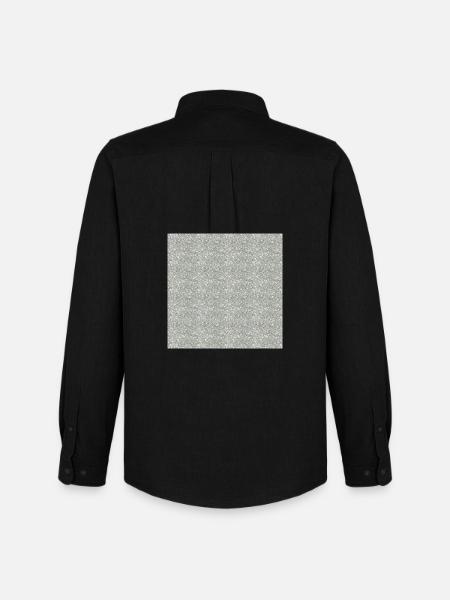 Gemusterter Granitstein in Grautönen - Men's Oxford Shirt by Stanley/Stella - black