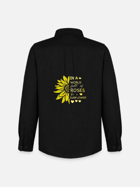 Sunflower Independent Glow - Men's Oxford Shirt by Stanley/Stella - black