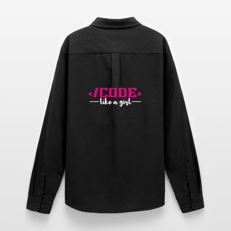 Codierung Programmierung Informatik Männer Oxford Hemd von Stanley/Stella