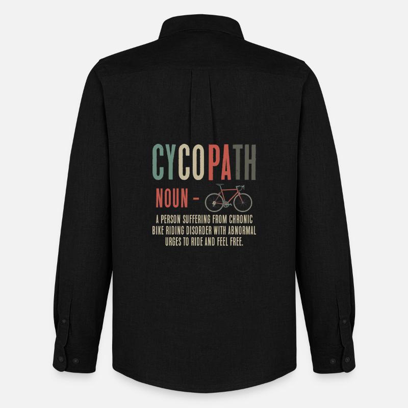 Cyclopath Ride Urges - Männer Oxford Hemd von Stanley/Stella - Schwarz