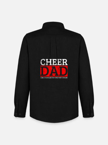Cheer Dad Cherleader - Men's Oxford Shirt by Stanley/Stella - black