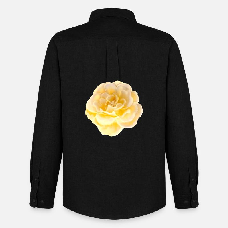 Rose Blume - Männer Oxford Hemd von Stanley/Stella - Schwarz