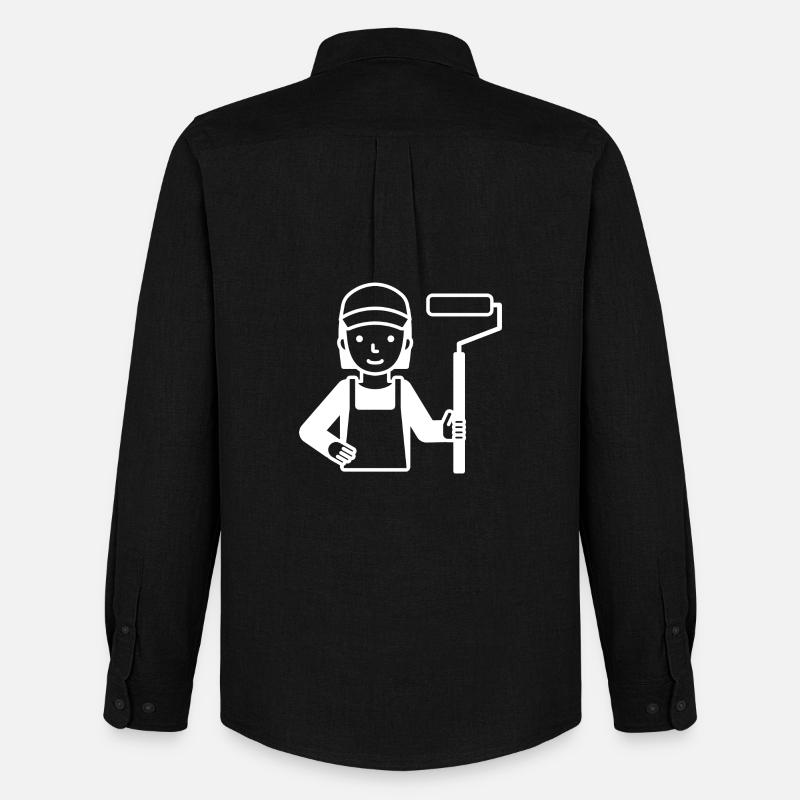 Painter Painter Painter - Men's Oxford Shirt by Stanley/Stella - black