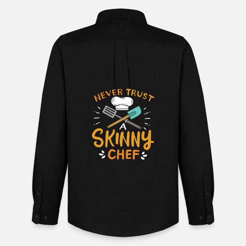 Koch Kochen - Männer Oxford Hemd von Stanley/Stella - Schwarz