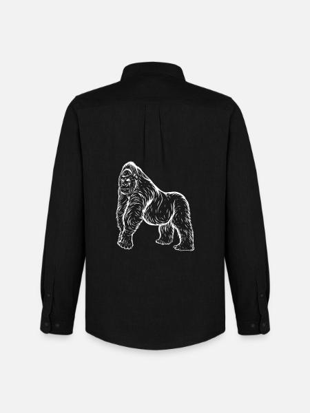 Gorilla - Chemise Oxford homme Stanley/Stella - noir