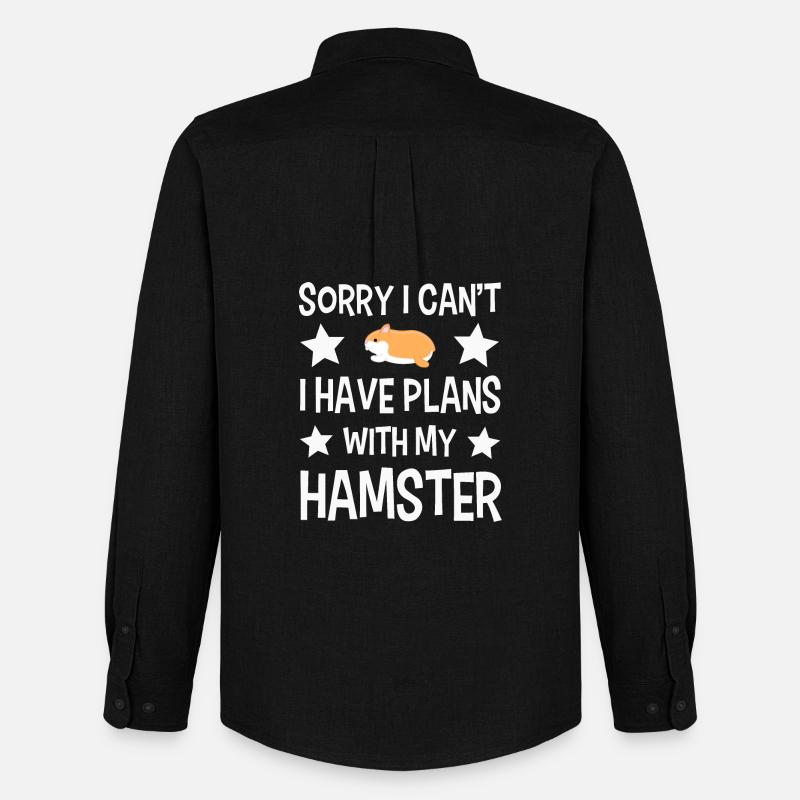 Hamster - Männer Oxford Hemd von Stanley/Stella - Schwarz