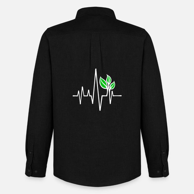 Umweltschutz Vegan - Männer Oxford Hemd von Stanley/Stella - Schwarz
