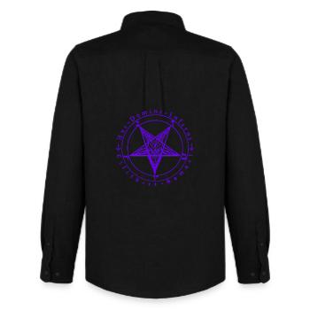 Baphomet Sigil - Men's Oxford Shirt by Stanley/Stella - black - Back - AI Model Male 185 dark (185cm)