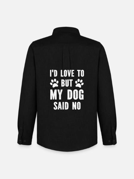 Dog Dogs - Men's Oxford Shirt by Stanley/Stella - black