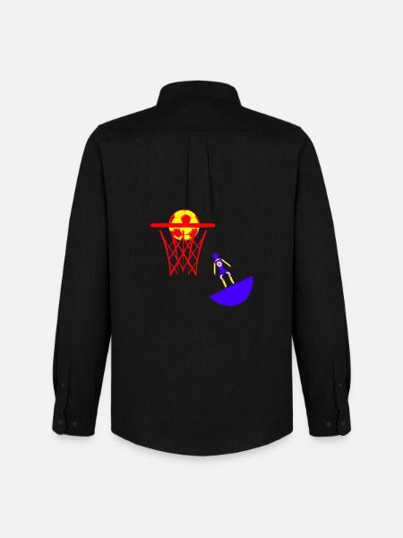 Subbuteo basketball basket basket - Men's Oxford Shirt by Stanley/Stella - black