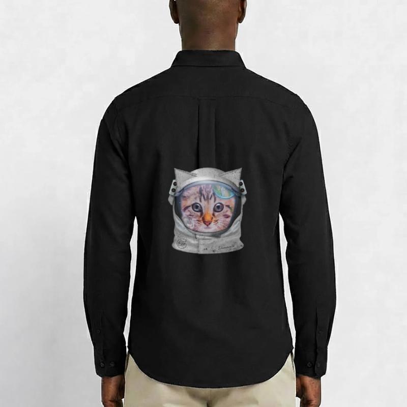 Chat dans l’espace Chemise Oxford homme Stanley/Stella
