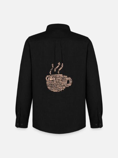 Coffee lovers Coffee saying coffee drinker - Men's Oxford Shirt by Stanley/Stella - black
