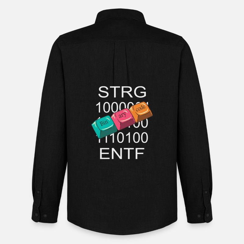 Computer Nerd - Männer Oxford Hemd von Stanley/Stella - Schwarz