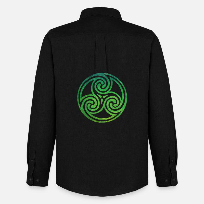 Celtic Knot - Männer Oxford Hemd von Stanley/Stella - Schwarz