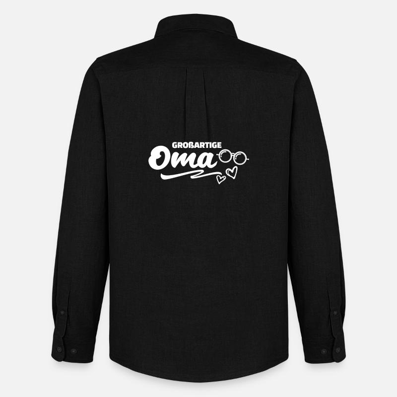 Großmutter Cool Oma Statement Brille Großmama - Männer Oxford Hemd von Stanley/Stella - Schwarz