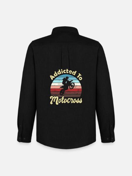 Motocross - Men's Oxford Shirt by Stanley/Stella - black