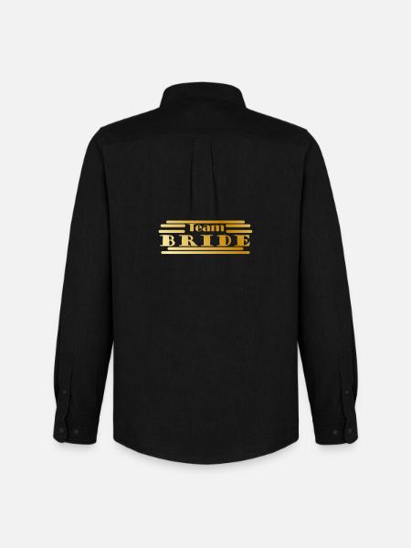 Team Bride in Gold - Men's Oxford Shirt by Stanley/Stella - black