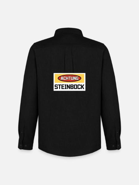 Steinbock Tierkreiszeichen Statement Astronomie - Männer Oxford Hemd von Stanley/Stella - Schwarz
