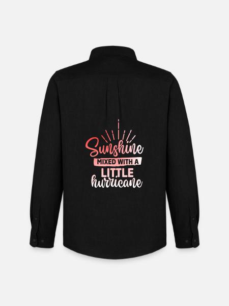 Sunshine mixed with a hurricane - Men's Oxford Shirt by Stanley/Stella - black