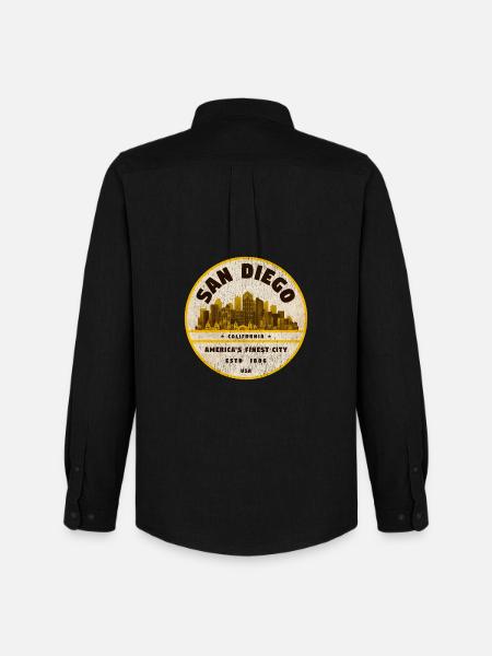 San Diego - Men's Oxford Shirt by Stanley/Stella - black