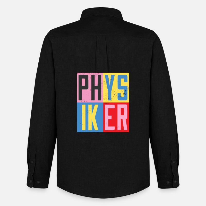 Physiker Design - Männer Oxford Hemd von Stanley/Stella - Schwarz