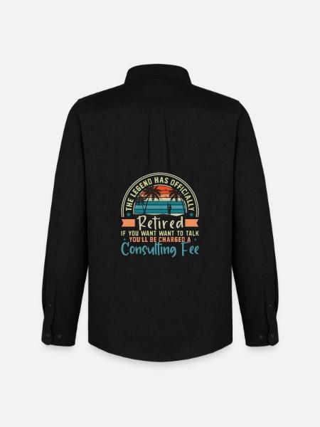The legend is officially retired - Men's Oxford Shirt by Stanley/Stella - black