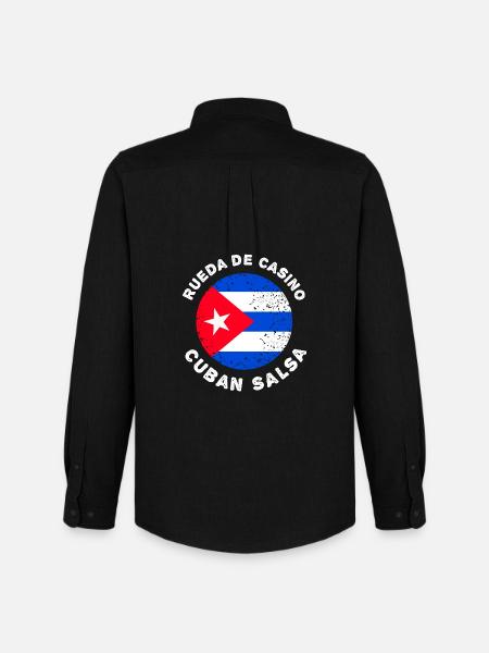 Rueda de Casino - Salsa kubańska - Stanley/Stella koszula Oxford męska - czarny