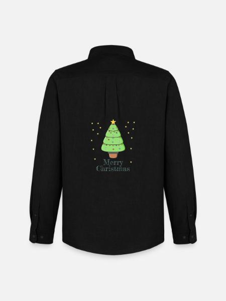 Merry Christmas - Men's Oxford Shirt by Stanley/Stella - black