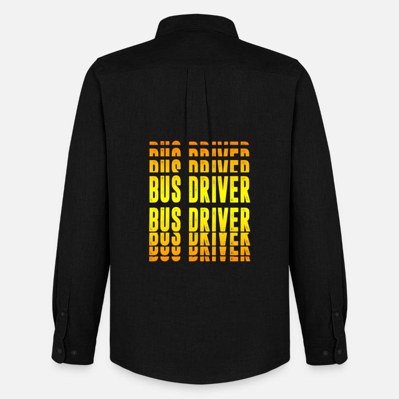 Busfahrer Design - Männer Oxford Hemd von Stanley/Stella - Schwarz