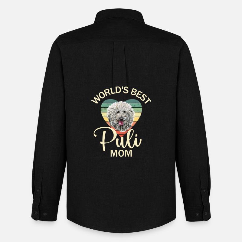 Puli Hund - Männer Oxford Hemd von Stanley/Stella - Schwarz
