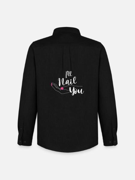 I'm going to nail you nail salon - Men's Oxford Shirt by Stanley/Stella - black