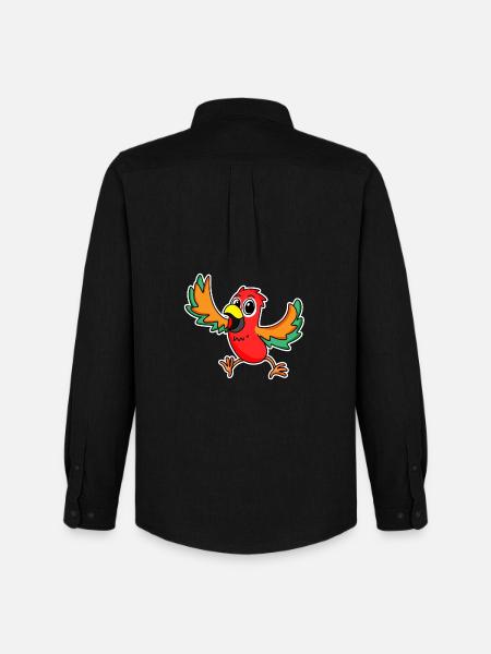 Parrot Bird Birds - Men's Oxford Shirt by Stanley/Stella - black