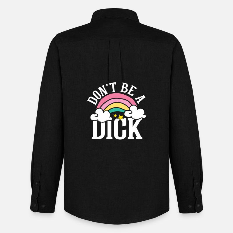 Don t be a dick - Männer Oxford Hemd von Stanley/Stella - Schwarz