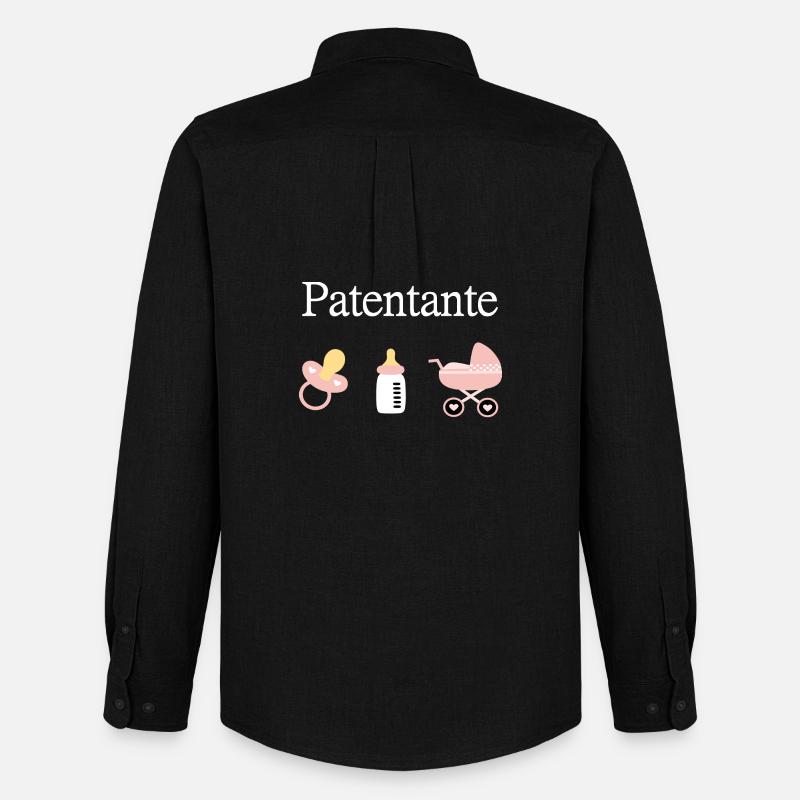 Patentante Geburt Mädchen Taufe - Männer Oxford Hemd von Stanley/Stella - Schwarz