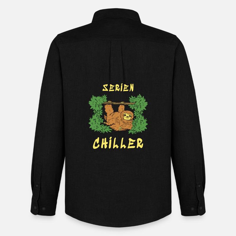 Serien Chiller - Männer Oxford Hemd von Stanley/Stella - Schwarz