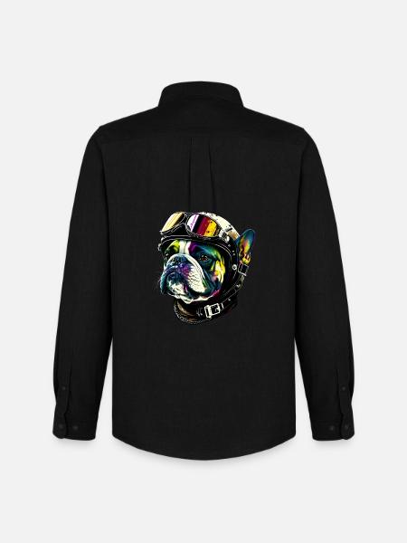 Bulldog Pilot - Men's Oxford Shirt by Stanley/Stella - black