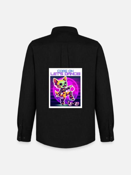 Dancing Girl - Come on let's Dance! - Men's Oxford Shirt by Stanley/Stella - black