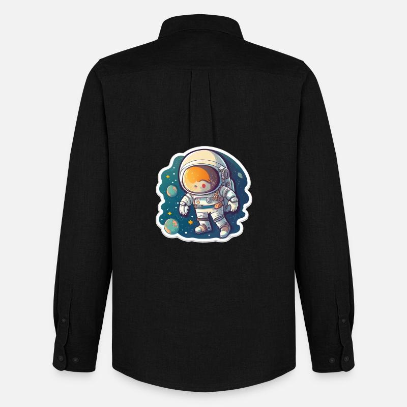 Space Adventure - Männer Oxford Hemd von Stanley/Stella - Schwarz