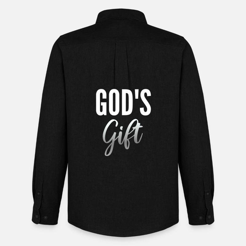 Geschenk Gottes - Männer Oxford Hemd von Stanley/Stella - Schwarz