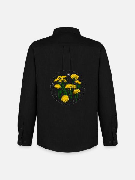 Dandelion Spring Starry Sky - Men's Oxford Shirt by Stanley/Stella - black