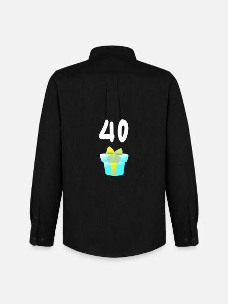 geschenk, 40 geschenkbox - Männer Oxford Hemd von Stanley/Stella - Schwarz