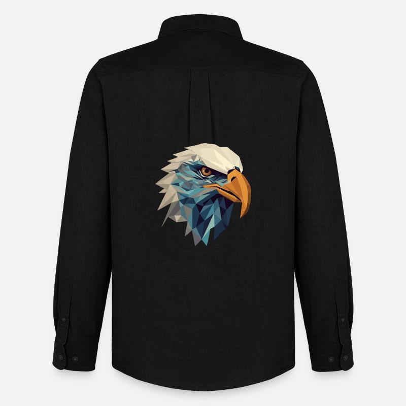 Aquila stilizzata e geometrica - Stanley/Stella Camicia Oxford uomo - nero