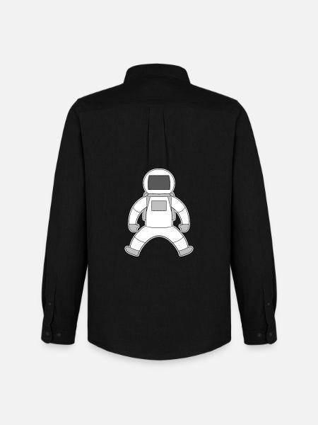 Astronaut motif - Men's Oxford Shirt by Stanley/Stella - black