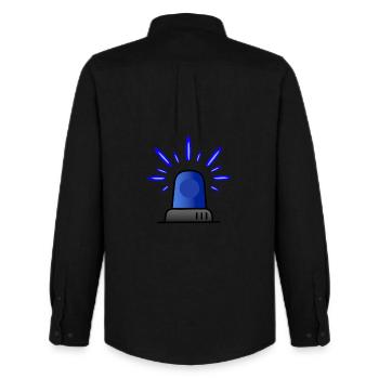 Blue light siren - Men's Oxford Shirt by Stanley/Stella - black - Back - AI Model Male 185 dark (185cm)