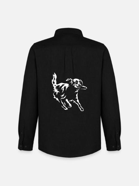 Golden Retriever "Black Edition" - Men's Oxford Shirt by Stanley/Stella - black