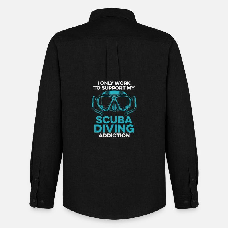 Scuba Diving Gerätetauchen Design - Männer Oxford Hemd von Stanley/Stella - Schwarz
