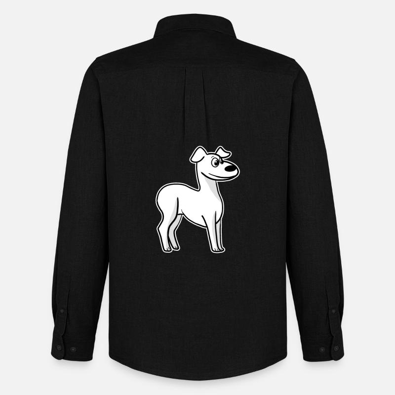 Whippet Hunderasse Windhund hundebesitzer - Männer Oxford Hemd von Stanley/Stella - Schwarz