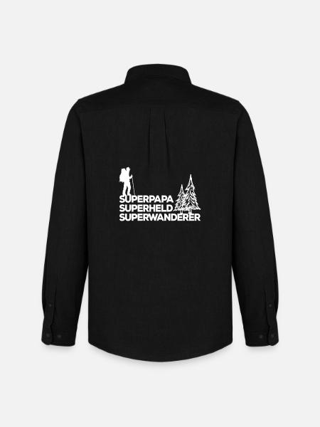 Bergwanderung Wandern Statement Wanderer Klettern - Männer Oxford Hemd von Stanley/Stella - Schwarz