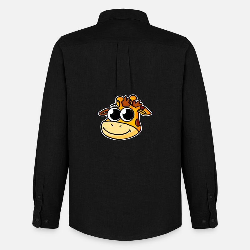 Giraffe - Männer Oxford Hemd von Stanley/Stella - Schwarz