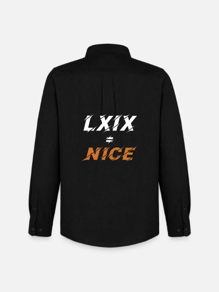 69=nice in roman numerals - Men's Oxford Shirt by Stanley/Stella - black